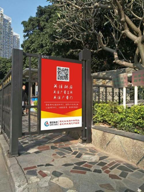 武宣县人行通道喷塑广告单门